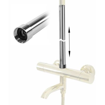 REA-K0881 - Pidennystanko suihku-/ammeasennukseen 51,5 cm kiiltävä kromi