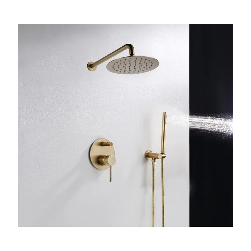 REA-P4110 - Suihkusarja piilosekoittimella LUNGO, kultainen