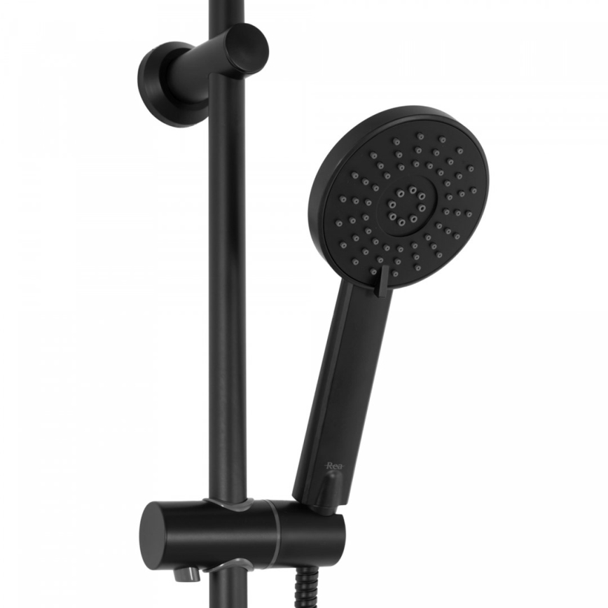 REA-P8804 - Suihkusetti termostaattisella hanalla BLISS mattamusta