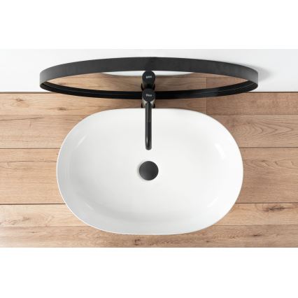 REA-U0024 - Tason päälle asennettava CLEO-pesuallas 41x60,5 cm keramiikka/kiiltävä valkoinen