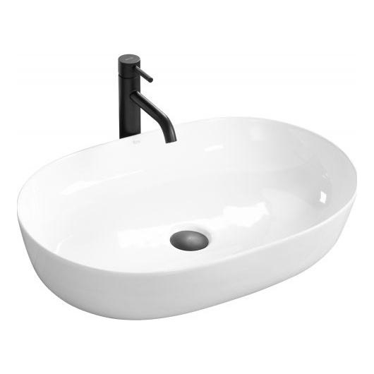 REA-U0563 - Tasoon asennettava pesuallas CLEO 41x81 cm keramiikka/kiiltävä valkoinen