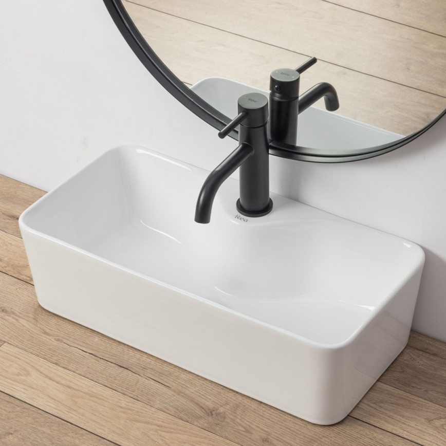 REA-U0699 - Pöytätason pesuallas MERY 25x50,5 cm keramiikka/kiiltävänvalkoinen