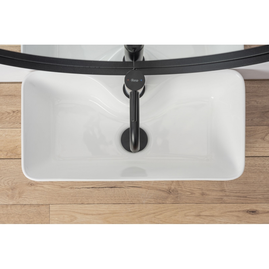 REA-U0699 - Pöytätason pesuallas MERY 25x50,5 cm keramiikka/kiiltävänvalkoinen