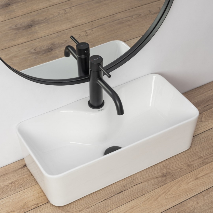 REA-U0699 - Pöytätason pesuallas MERY 25x50,5 cm keramiikka/kiiltävänvalkoinen