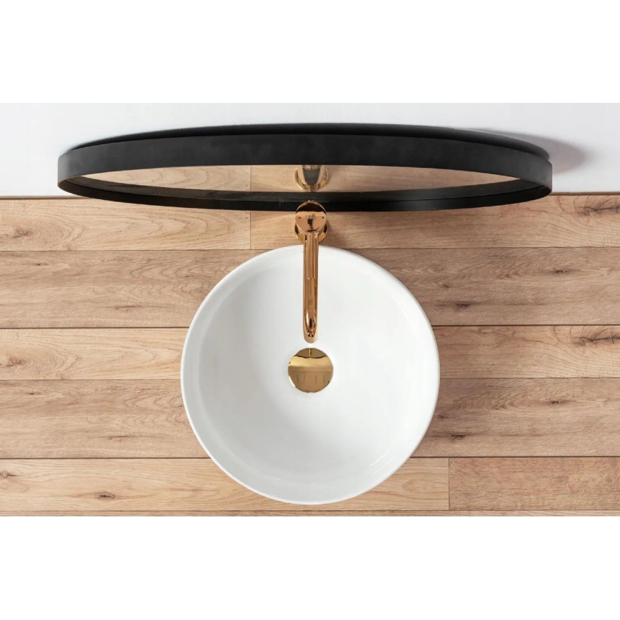 REA-U18918 - SAMI-tasoallas Ø 36 cm, keramiikka/kiiltävä valkoinen