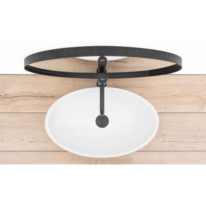 REA-U4603 - PAMELA pöytätason pesuallas 33x53 cm keramiikka/kiiltävä valkoinen