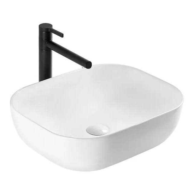REA-U6521 - BELINDA SLIM pöytätason pesuallas 33x46,5 cm keramiikka/kiiltävä valkoinen