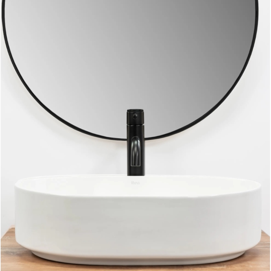 REA-U6563 - Pöytätason pesuallas NADIA 38x50 cm keraaminen/kiiltävä valkoinen