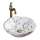 REA-U7504 - Pöytätason pesuallas FELICIA Ø 42,5 cm, keramiikka/kukkakuvio