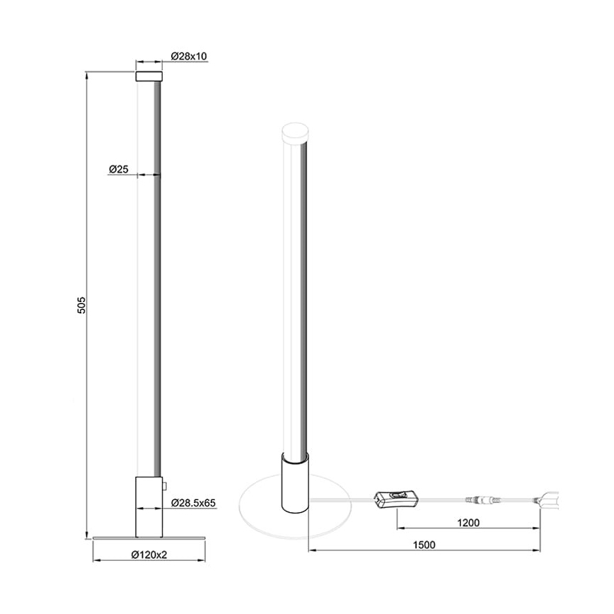 Reality - LED Himmennettävä pöytävalaisin SMARAGD LED/6W/230V 3000-6000K Wi-Fi