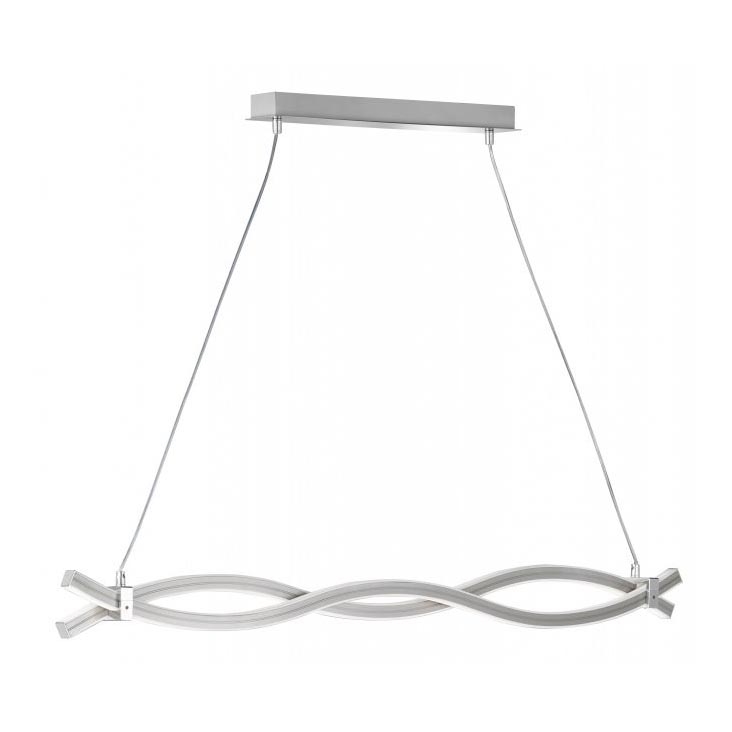 Reality - LED-kattokruunu johdossa WAVE LED/16W/230V + LED/9W