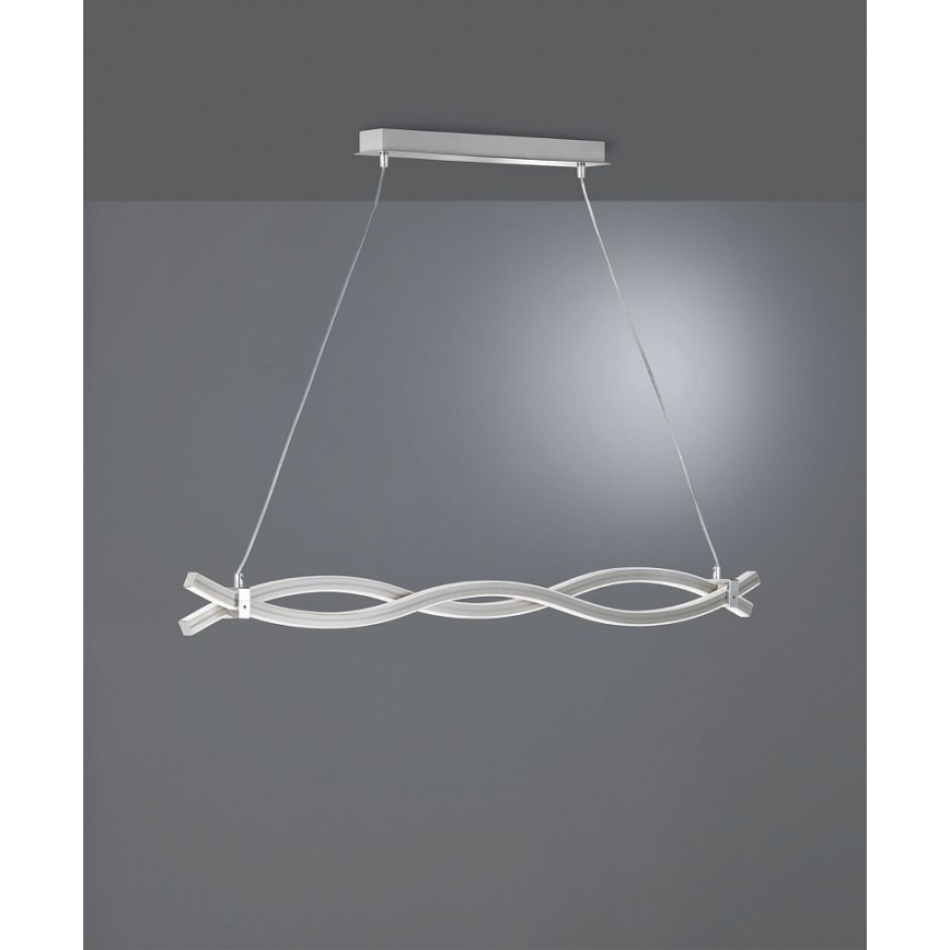 Reality - LED-kattokruunu johdossa WAVE LED/16W/230V + LED/9W