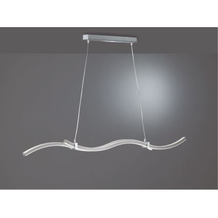 Reality - LED-kattokruunu johdossa WAVE LED/16W/230V + LED/9W