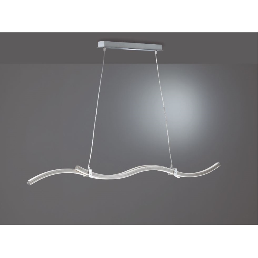Reality - LED-kattokruunu johdossa WAVE LED/16W/230V + LED/9W