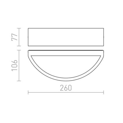 RED - Design Rendl -R10366 - Ulkoseinävalo LESA 1xE27/26W/230V IP54