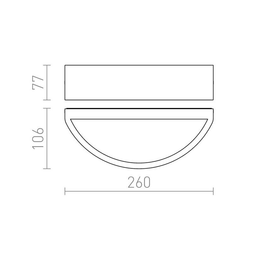 RED - Design Rendl -R10366 - Ulkoseinävalo LESA 1xE27/26W/230V IP54