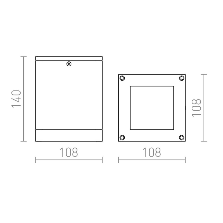 RED - Design Rendl-R10367- Ulkokattovalo PONDER 1xE27/18W/230V IP44