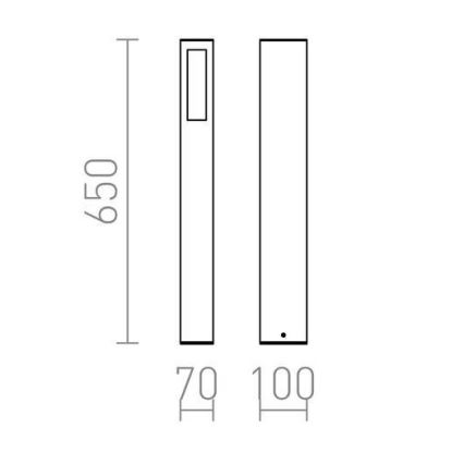 RED - Design Rendl - R10441 - Ulkovalo TREEZA 1xE27/26W/230V IP54