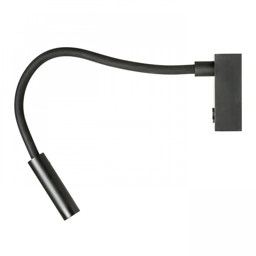 RED - Design Rendl - R10541 - LED Taivutettava pöytävalaisin AIM LED/3W/230V musta