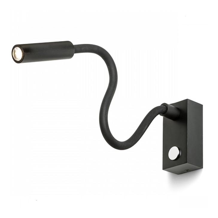 RED - Design Rendl - R10541 - LED-seinälamppu AIM LED/3W/230V musta
