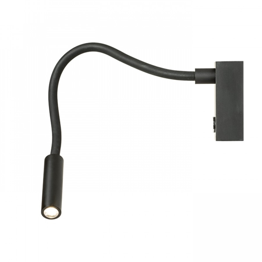 RED - Design Rendl - R10541 - LED-seinälamppu AIM LED/3W/230V musta