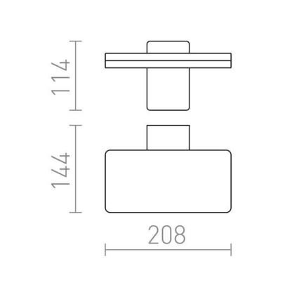 RED - Design Rendl - R11947- LED Ulkoseinävalo RINA LED/12W/230V IP65