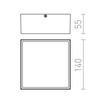 RED - Design Rendl- R11967 - LED-ulkoseinävalo BONO LED/4W/230V IP54