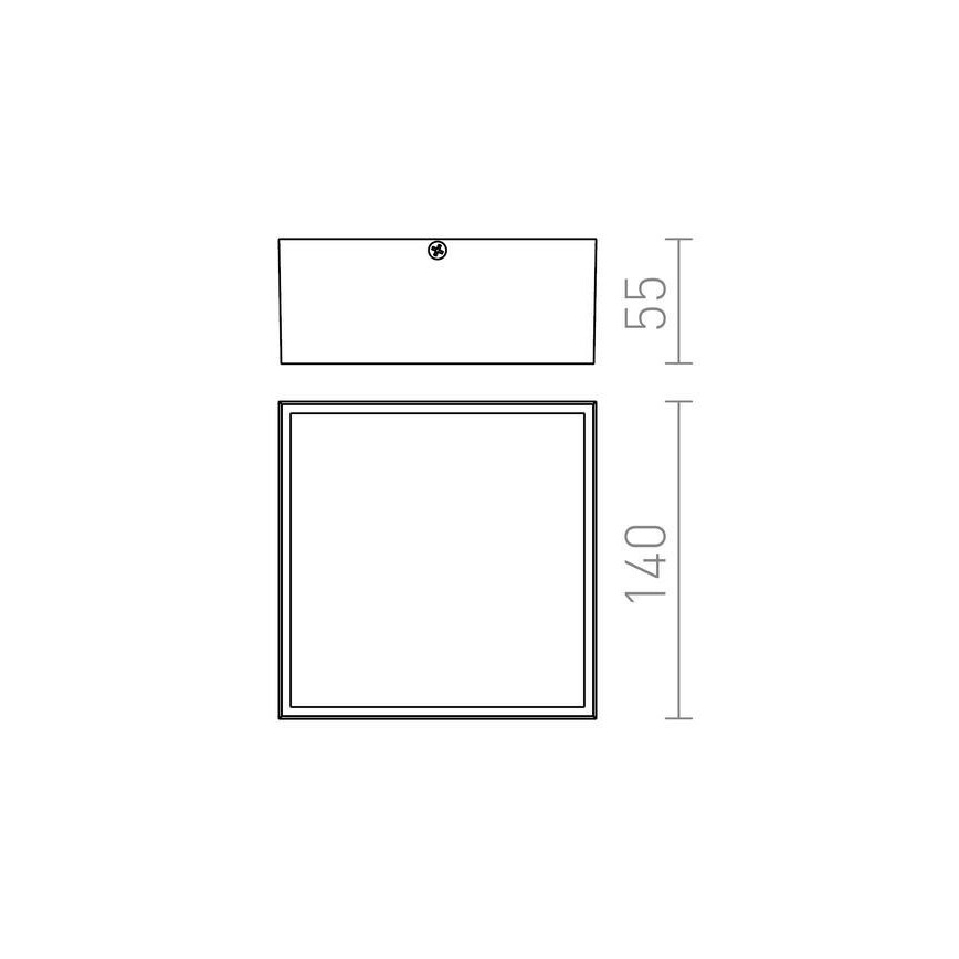 RED - Design Rendl- R11967 - LED-ulkoseinävalo BONO LED/4W/230V IP54