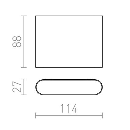RED-Design Rendl-R12012- LED-ulkoseinävalo CHOIX 2xLED/3W/230V IP54