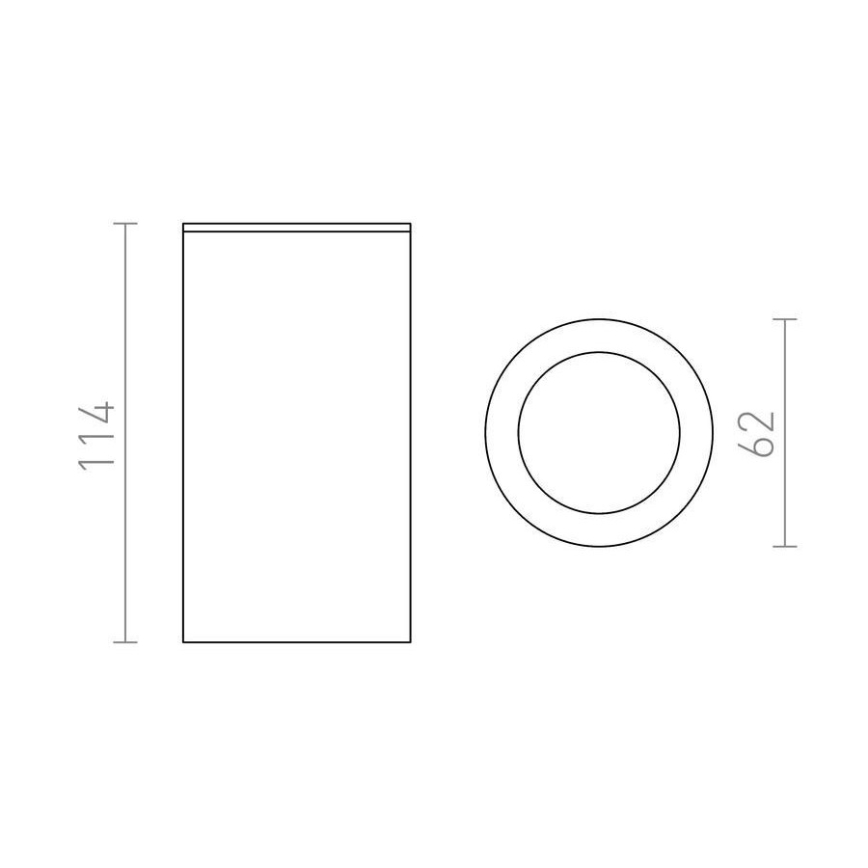 RED - Design Rendl - R12043 - Kohdevalo OMA 1xGU10/35W/230V valkoinen