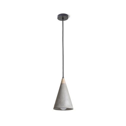 RED - Design Rendl - R12380 - Kattokruunu johdossa HEIDI 1xE27/28W/230V betoni/puu