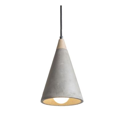 RED - Design Rendl - R12380 - Kattokruunu johdossa HEIDI 1xE27/28W/230V betoni/puu