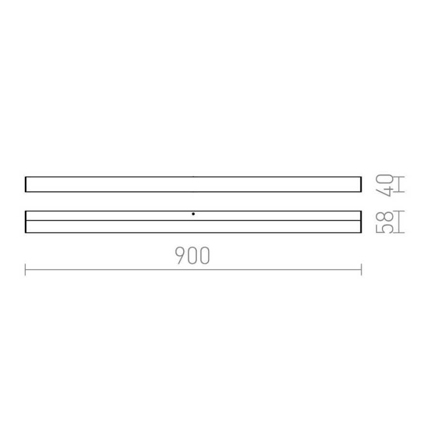 RED - Design Rendl - R12404 - LED Kylpyhuoneen seinävalo LEVIA LED/18W/230V IP44