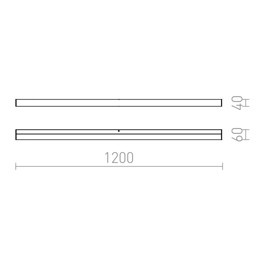 RED - Design Rendl - R12405 - LED Kylpyhuoneen peilivalo LEVIA LED/24W/230V IP44