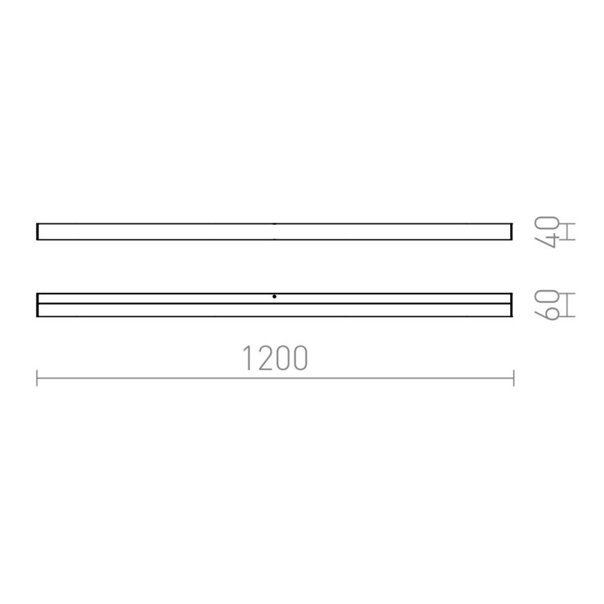 RED - Design Rendl - R12406 - LED Kylpyhuoneen peilivalo LEVIA LED/24W/230V IP44