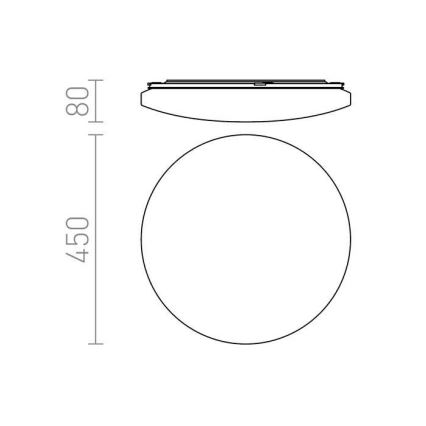 RED - Design Rendl - R12433 - LED-kattovalo SEMPRE LED/36W/230V pyöreä