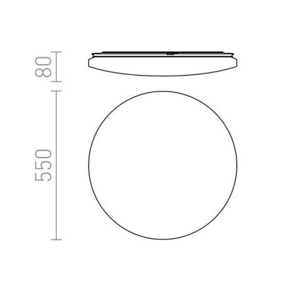RED - Design Rendl - R12434 - LED-kattovalo SEMPRE LED/56W/230V pöyreä