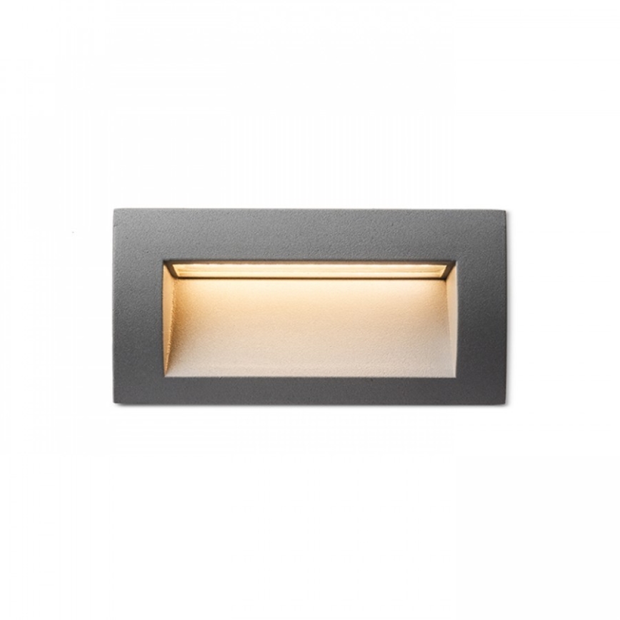 RED - Design Rendl - R12538 - LED Sisäänrakennettu ulkovalo GORDIQ LED/3W/230V IP65