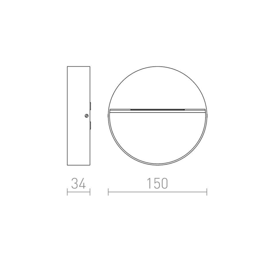 RED - Design Rendl - R12539 - LED-ulkoseinävalo AQILA LED/6W/230V IP54