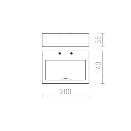 RED - Design Rendl - R12595 - LED-seinävalo NEMAN LED/10W/230V