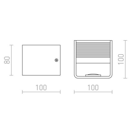 RED - Design Rendl - R12598 - LED-seinävalo ONYX LED/5W/230V valkoinen