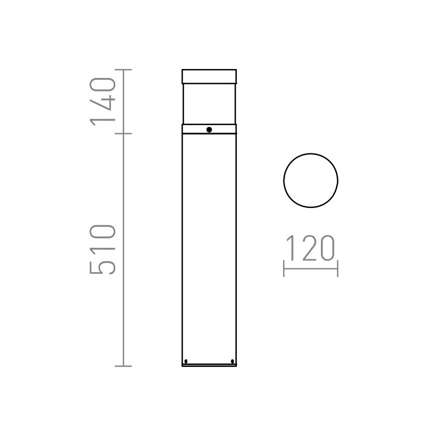RED - Design Rendl - R12626 - LED-ulkolamppu ABAX LED/15W/230V IP54 antrasiitti