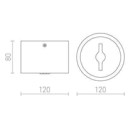 RED - Design Rendl - R12633 - LED Himmennettävä kohdevalo KELLY LED/15W/230V valkoinen
