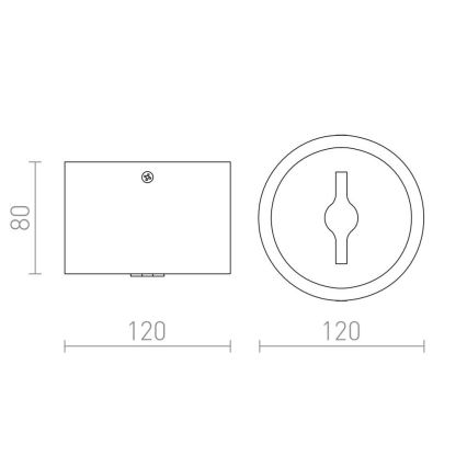RED - Design Rendl-R12634 - LED Himmennettävä kohdevalo KELLY 15W/230V musta
