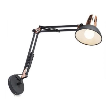 RED - Design Rendl - R12651 - Seinälamppu ANTE 1xE27/28W/230V musta