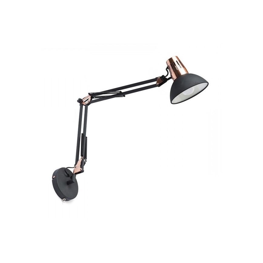 RED - Design Rendl - R12651 - Seinälamppu ANTE 1xE27/28W/230V musta