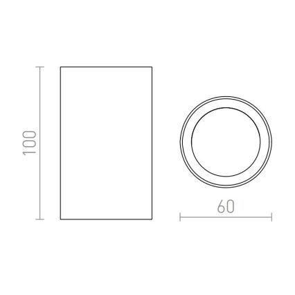 RED - Design Rendl - R12667 - Kohdevalo GAYA 1xGU10/35W/230V valkoinen