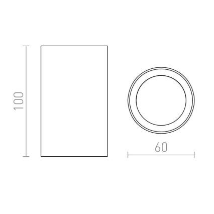 RED - Design Rendl - R12668 - Kohdevalo GAYA 1xGU10/35W/230V