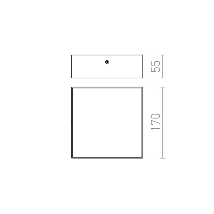 RED - Design Rendl - R12848 - LED-kattovalo LARISA LED/15W/230V valkoinen