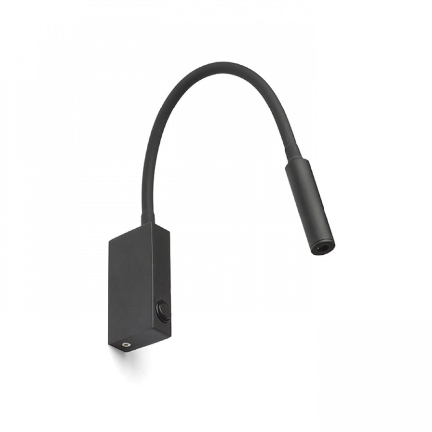 RED - Design Rendl - R12945 - LED-seinälamppu EKE LED/3W/230V musta